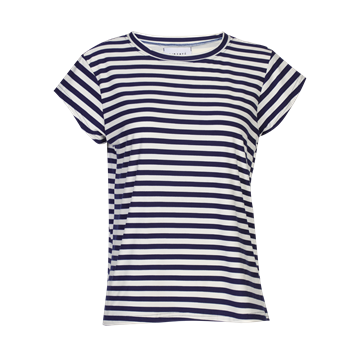 Liberté - Alma U-Tshirt - Blue Creme Stripe